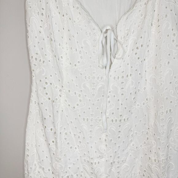LPA Gabriella Eyelet White Maxi Sundress Dress Small - Picture 5 of 8